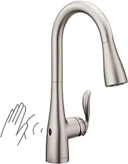 Moen Arbor Motionsense Wave Sensor Touchless One-Handle High Arc Pulldown Kitchen Faucet Featuring Reflex (7594EWSRS), Spot Resist Stainless, 3.63x26.63x14.25