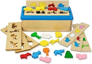 Edu-Fun Puzzle Sorting Box 16-Pieces