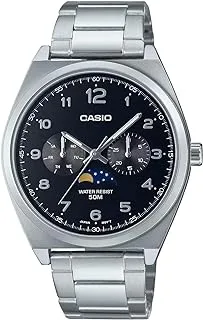 Casio Men's Watch - MTP-M300D-1AVDF Black Dial, Silver Band