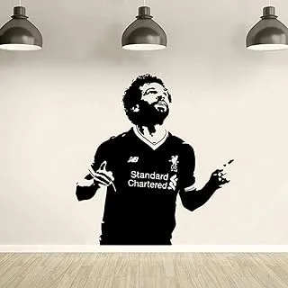 Famous football star Mohamed Salah vinyl wall sticker home decoration Liverpool football wall art decal 74x80 cm