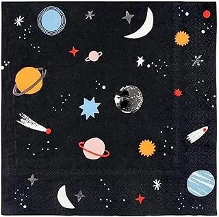 Meri Meri Space Napkin 16-Pieces, Large