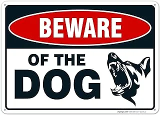 BPA Beware of The Dog Sign, 10x14in