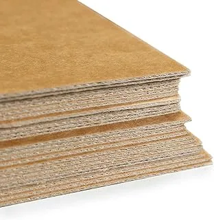 BPA Modelmaking Cardboard 2mm 300gsm Kraft Laminated Outer Surfaces. A2 x 30 Sheets, Brown, 2303405