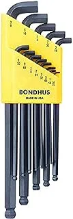 Bondhus 16537 Set of 13 Balldriver Stubby L-wrenches, sizes .050-3/8-Inch