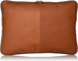 Piel Leather 13 Inch Zip Laptop Sleeve, Saddle, One Size, 13in Zip Laptop Sleeve