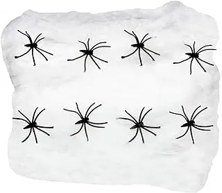 Party Magic Halloween Spider Web White With 12 Spider 300g