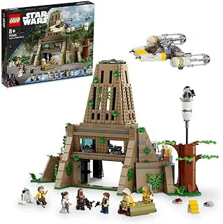 LEGO 75365 Star Wars: A New Hope Yavin 4 Rebel Base Set with 10 Minifigures including Luke Skywalker, Princess Leia, Chewbacca, plus 2 Droid Figures, Y-Wing Starfighter and Command Room