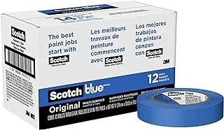 Scotch Original MultiSurface Painter's Tape, 94 inches x 60 yards (720 yards total), 2090, 12 Rolls