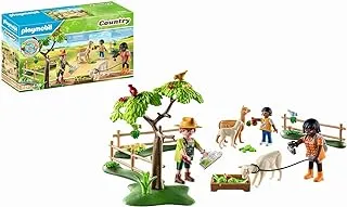 Playmobil 71251 Country Alpaca Hike، حيوانات للمزرعة العضوية، ألعاب مستدامة للأطفال من سن 4 سنوات فما فوق