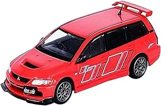 Inno64 1/64 Scale Mitsubishi Lancer Evolution IX Wagon Ralliart Car Toy, Red