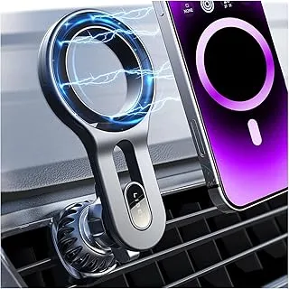 Sulfar Compatible for Car Mount [12 Strong Magnets] Magnetic Car Holder for Car Mount [Easily Install]Hands Free iPhone Car Phone Holder Fit for iPhone 14 13 12 Pro Plus Max Mini Case