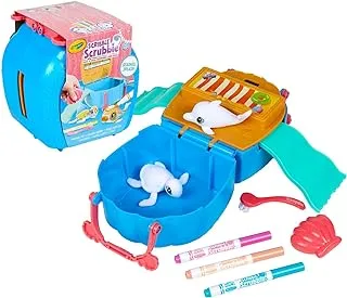 Crayola Scribble Scrubbie Pets, Ocean Animals Playset, Color & Wash Creative Toy, Gift for Kids, Age 3, 4, 5, 6