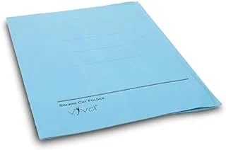 VIVA MX-V-F-05 Square Cut Folder Blue Color| Folded Flat File|Cardboard Files|Square Cut Folder