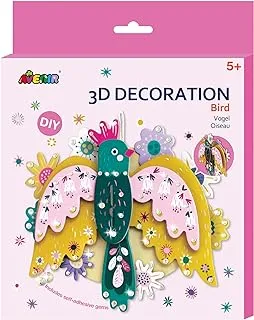 Avenir 3D Decoration - Bird Kit | Turn Your Wall into a Zoo! Create 3D Decorations with Pre-Cut Cardboard Puzzle Pieces | Thoughtful and Creative Gift Option for Kids 3+