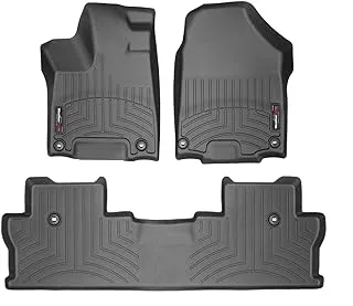 WeatherTech DigitalFit Front and Rear Floorliners for 2017-2023 Honda Ridgeline, Black