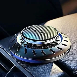 Sulfar Car Air Freshener Car Aromatherapy Solar Rotating Oil Diffuser Car Decoration Home Office Car Single Day 1 PC Beech Flakes + 2 Bottles of Cologne Essential Oil