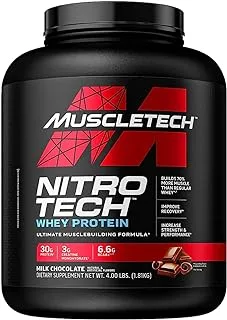 Muscletech NitroTech Performance Series شوكولاتة الحليب - 4 رطل[1.81 كجم]