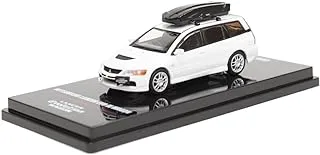 Inno64 1/64 Scale Mitsubishi Lancer Evolution IX Wagon Car Toy, White Pearl