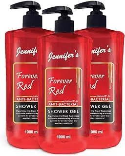 Jennifer's Shower Gel Forever Red 1L-Pack of 3