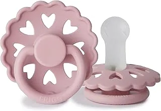 FRIGG Fairytale Silicone Baby Pacifier 6-18 Months | 1 Pack Soother | Round Latex-Free Nipple with Heart Shaped Air Holes | Made In Denmark — Thumbelina