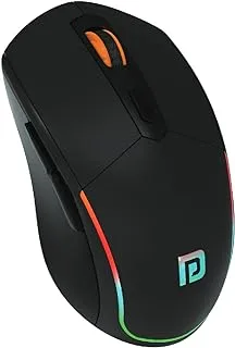 Portronics Toad One Wireless 2.4GHz and Bluetooth Connectivity Optical Mouse, Black