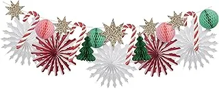 Party Camel Christmas Honeycomb Garland, Multicolor