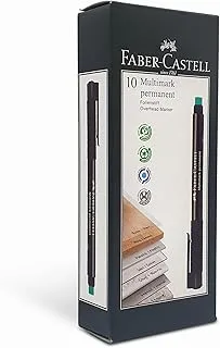 Faber-Castell Multimark overhead marker permanent, F, Black 10pcs, Waterproof universal marker