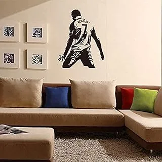 bpa Football Star Ronaldo Wall Sticker PVC Waterproof Removable Children Room Living Room Wall Sticker Student Dormitory Sticker Bar Wall Sticker