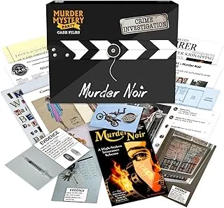 Murder Mystery Party | Case Files Murder Noir Unsolved Mystery Game, for 1 or More Players Ages 14+