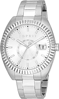 ESPRIT Silver Color Stainless Steel Band Gents Wrist Watch - ES1G412M0055