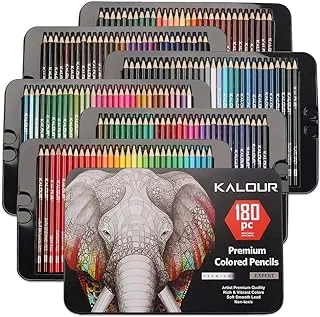 COOLBABY Artist Colored Pencils Set For Adult Coloring Books Soft Cores Professional Numbered Art Drawing Pencils For Artists Kids Adults Coloring Sketching And Painting(180 Colors)