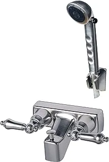 Laguna Brass 3211BN/4120BN RV/Motorhome Replacement Non-Metallic Two Handle Tub Faucet Valve Diverter with Matching Hand Held Shower Set, Brushed Nickel Finish