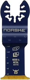 Norske Tools NOTP204 1-1/4 inch Metal Flush Cut Titanium Oscillating Multi Tool Accessory Blade