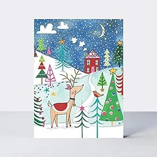 Rachel Ellen Designs Reindeer Scene Card Set 5-Pieces