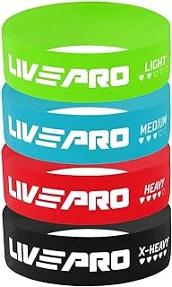 Liveup LP8412 Mini Band, Green/Red/Blue/Black