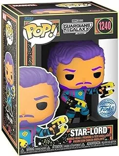 Funko Pop! Marvel: Guardian of the Galaxy 3 - Star-Lord (BLKLT)(Exc), Collectable Vinyl Figure - 71121