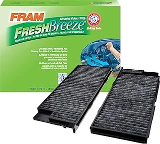 FRAM Fresh Breeze Cabin Air Filter Replacement for Car Passenger Compartment w/Arm and Hammer Baking Soda, Easy Install, CF11923 for Select Lexus and Toyota Vehicles