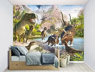 bpa Dinosaur Land Wall Mural