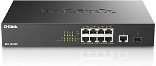 D-Link Gigabit Unmanaged Desktop or Rackmount Switch black DGS-1010MP