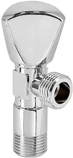 Biella™ Chrome Plated Angle Valve Solid Metal Construction G1/2 Connection for Toilet Kitchen Wash Basin Bathroom Fittings