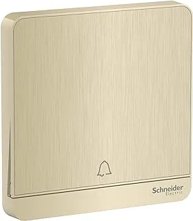 Schneider Electric AvatarOn E8331BPL1 Bell Press Switch 10Amps 250V (Gold Hairline)