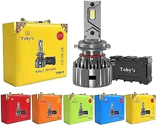 Toby's TF3 MAX H11/H8/H9 LED Headlight Bulbs, Color Temperature 6500K Lumes 15000LM Diamond White Headlamp Conversion Kit, Plug and Play, IP65 Waterproof, 2 Pack