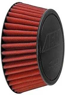 AEM 21-2099DK Universal DryFlow Clamp-On Air Filter: Round Tapered; 6 in (152 mm) Flange ID; 9.125 in (232 mm) Height; 7.5 in (191 mm) Base; 5.063 in (129 mm) Top