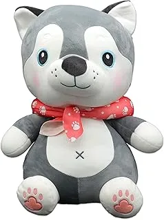 CUDDLES 48cm Husky Plush Toy, Marshmallow Series, Suitable for 2+ Year Old - 3018 (Assorted)