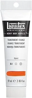 Liquitex Professional Heavy Body Acrylic Color, Transparent Orange,2 oz. Tube, 8870379