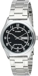 Casio Men's Watch - MTP-V006D-1B2UDF Black Dial, Silver Band