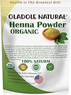 Oladole Natural Henna Powder For Hair- 300g | For Vibrant Color, Strengthens Strands, Promotes Growth, Herbal Nourishment, Conditions Hair, Repair Damage Hair, Reduce Hair Loss, Improve Scalp Health