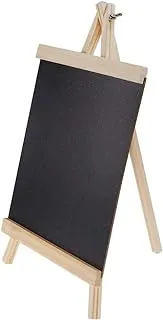 BPA Chalkboard Small Black Board 25x48 cm Tabletop Notice Board with Wooden Stand