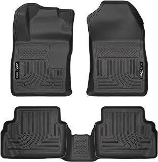 Husky Liners Weatherbeater | Fits 2011-2019 Ford Fiesta, Front & 2nd Row Floor Liners - Black, 3 pc. | 98751