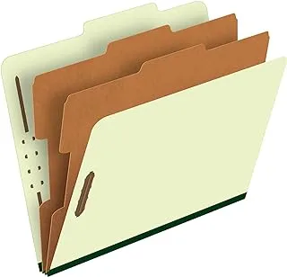 Pendaflex Classification Folders – 2 Dividers, Light Green, Letter, 10/BX (17173)